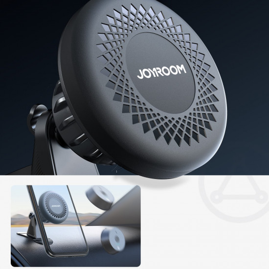Joyroom Universal Μαγνητική Βάση για το Ταμπλό του Αυτοκινήτου - Dark Grey - JR-ZS356