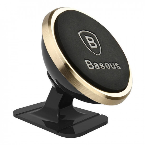 Baseus Overseas Edition Μαγνητική Βάση Αυτοκινήτου για το Ταμπλό του Αυτοκινήτου - Black / Gold - SUCX140015