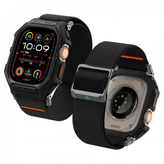 Spigen Λουράκι Apple Watch Ultra / Ultra 2 - 49mm με Θήκη Προστασίας Lite Fit Pro - Matte Black