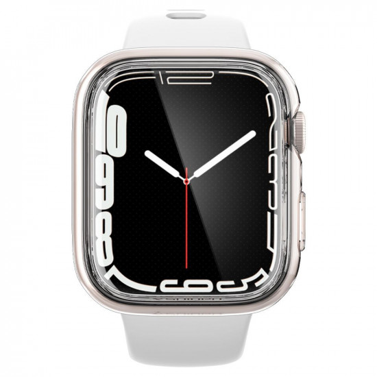 Spigen Θήκη Apple Watch 7 / 8 / 9 - 41mm με Προστασία Οθόνης Ultra Hybrid - Crystal Clear