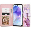 Tech-Protect Samsung Galaxy A55 5G Θήκη Πορτοφόλι Stand από Δερματίνη - Marble