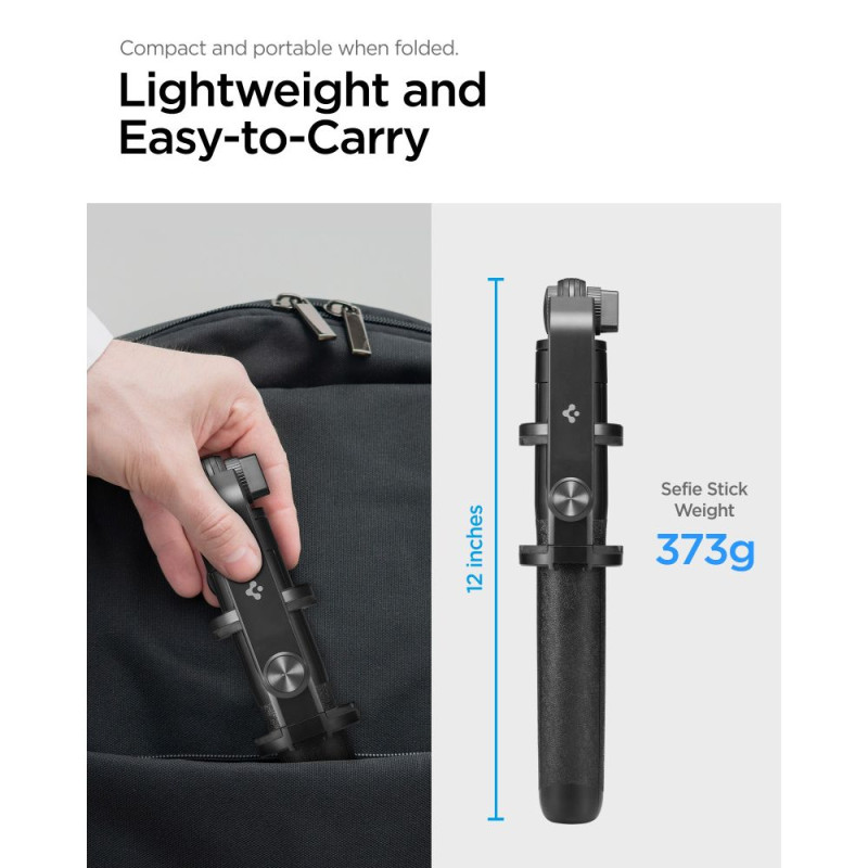 Spigen S560W Bluetooth Selfie Stick Τρίποδο με Τηλεχειριστήριο - Black Spigen S560W Bluetooth Selfie Stick Τρίποδο με Τηλεχειριστήριο - Black