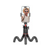 Tech-Protect L07S Ασύρματο Selfie Stick με Τρίποδο με Εύκαμπτα Πόδια και Τηλεχειριστήριο Bluetooth - Black