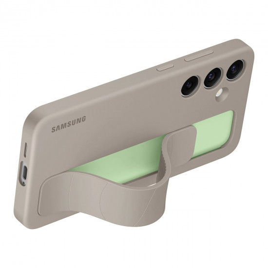 Samsung Standing Grip - Samsung Galaxy S24+ Θήκη Σιλικόνης με Finger Holder / Stand - Taupe - EF-GS926CUEGWW