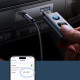 Joyroom JR-CB7 Bluetooth AUX Receiver για Αναπαραγωγή Μουσικής / Κλήσεις στο Αυτοκίνητο - Grey