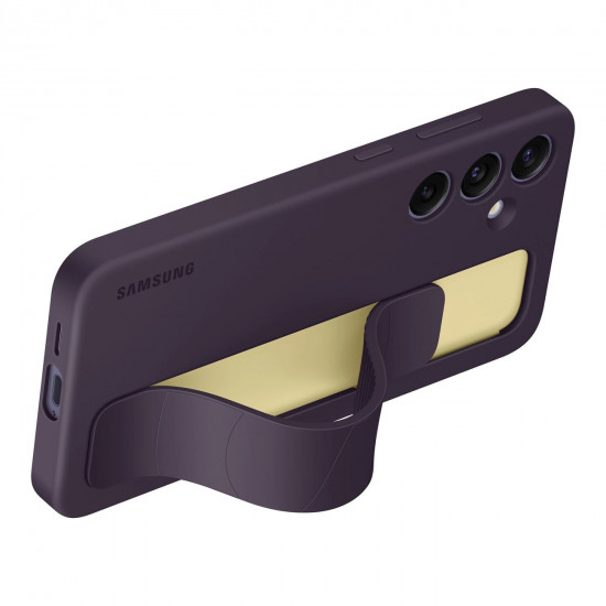 Samsung Standing Grip - Samsung Galaxy S24+ Θήκη Σιλικόνης με Finger Holder / Stand - Dark Violet - EF-GS926CEEGWW
