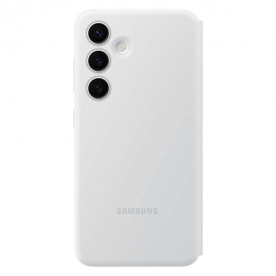 Samsung Smart View Wallet - Samsung Galaxy S24 Θήκη Πορτοφόλι - White - EF-ZS921CWEGWW