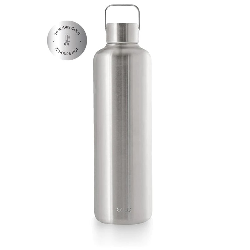 Equa Thermo Timeless Μπουκάλι Θερμός από Ανοξείδωτο Ατσάλι - 1000ml - Steel Bottle