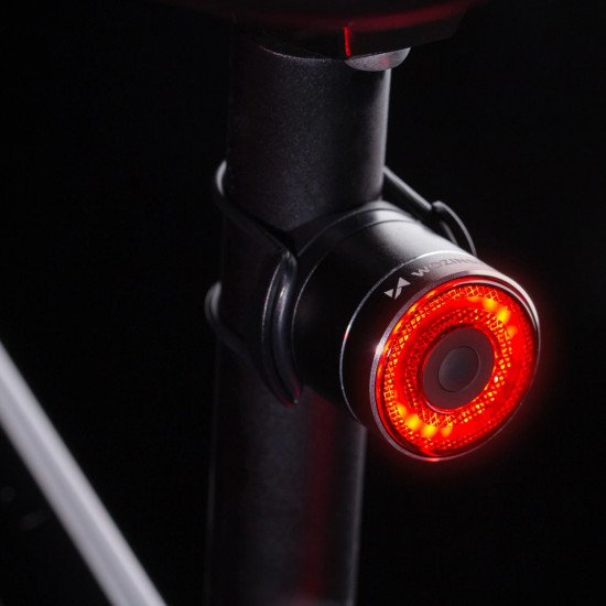 Wozinsky Επαναφορτιζόμενο Οπίσθιο Κόκκινο Φως Ποδηλάτου LED με Αισθητήρα Φρένων - Black - WRBLB3