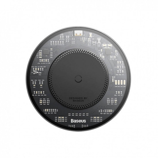 Baseus Simple 2 BS-W530 Wireless Charger 15W Ασύρματος Φορτιστής MagSafe με Καλώδιο Type-C - Black - CCJJ050001