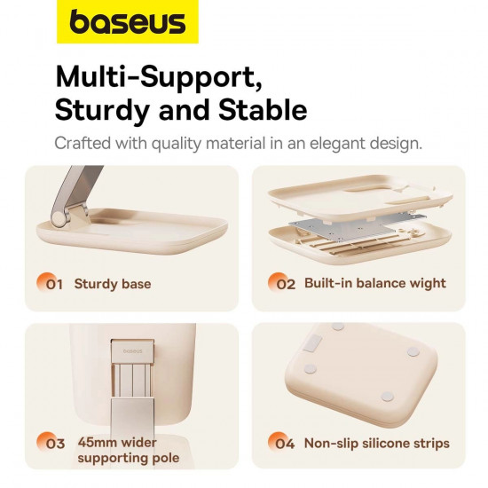 Baseus BS-HP009 Seashell Series Αναδιπλούμενη Βάση Στήριξης Tablet - Pink