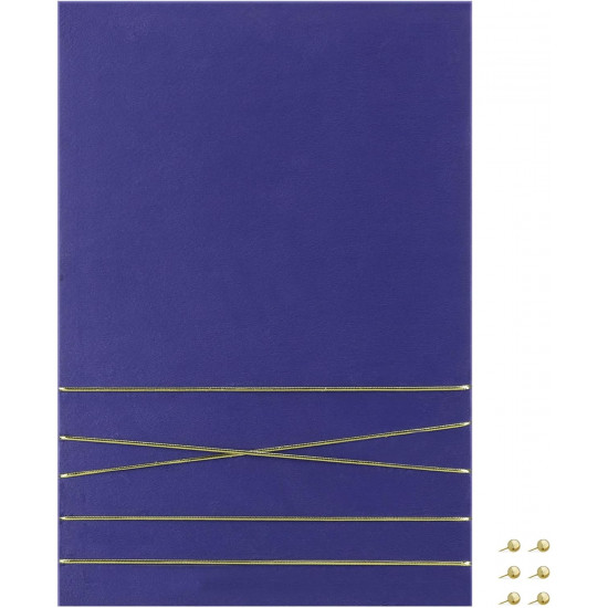 Navaris Πίνακας Ανακοινώσεων από Βελούδο - 44 x 30 cm - Dark Blue - 52630.1.17