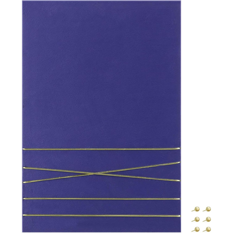 Navaris Πίνακας Ανακοινώσεων από Βελούδο - 44 x 30 cm - Dark Blue - 52630.1.17