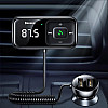Baseus S-16 Overseas Edition Bluetooth 5.0 FM Transmitter για Αναπαραγωγή Μουσικής / Κλήσεις και Φορτιστής Αυτοκινήτου - Black - CCMT000201