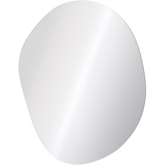 Navaris Καθρέπτης Τοίχου με Ακανόνιστο Οβάλ Σχήμα Χωρίς Πλαίσιο - 50 x 50 cm - Silver - 54705.06