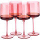 Navaris Σετ με 4 Ποτήρια Κρασιού - Pink - 56212.04