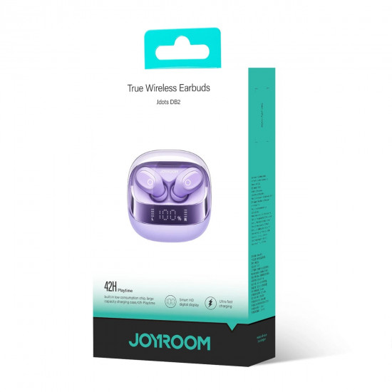 Joyroom Jdots Series Bluetooth 5.3 - Ασύρματα ακουστικά για Κλήσεις / Μουσική - Purple - JR-DB2