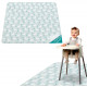 Navaris Παιδικό Αντιολισθητικό Αδιάβροχο Xαλάκι για Κάθισμα Φαγητού - 110 x 110 cm - Green - 61524.1.07