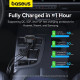 Baseus Enjoyment Pro Φορτιστής Αυτοκινήτου με Θύρα Type-C και Ενσωματωμένα Καλώδια Type-C και Lightning 60W - Black - C00057802111-00