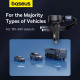 Baseus Enjoyment Pro Φορτιστής Αυτοκινήτου με Θύρα USB και Ενσωματωμένα Καλώδια Type-C και Lightning 60W - Black - C00057802111-02