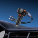 Baseus Enjoyment Pro Φορτιστής Αυτοκινήτου με Θύρα USB και Ενσωματωμένα Καλώδια Type-C και Lightning 60W - Black - C00057802111-02