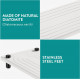 Navaris Δίσκος Οργάνωσης Νιπτήρα από Διατομίτη με Σχεδιασμό Γρήγορου Στεγνώματος - 28 x 11 x 2.5 cm - White - 61632.01