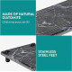 Navaris Δίσκος Οργάνωσης Νιπτήρα από Διατομίτη με Σχεδιασμό Γρήγορου Στεγνώματος - 28 x 11 x 2.5 cm - Black Marble - 61632.04