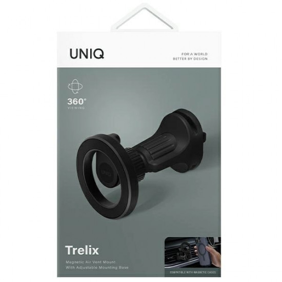 UNIQ Trelix MagSafe Μαγνητική Βάση Αυτοκινήτου Αεραγωγού - Midnight Black