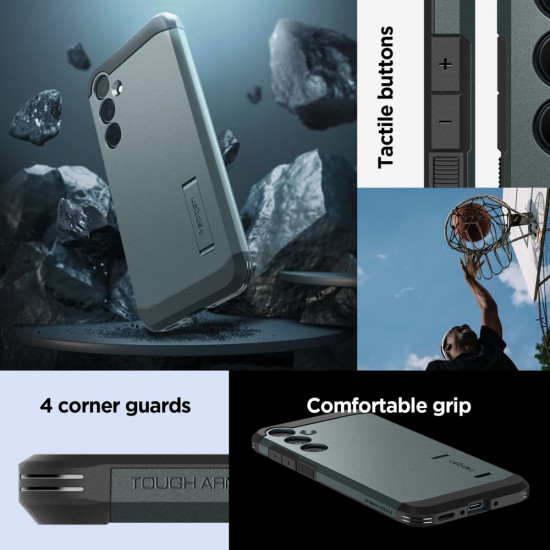 Spigen Samsung Galaxy A35 5G Tough Armor Σκληρή Θήκη - Abyss Green