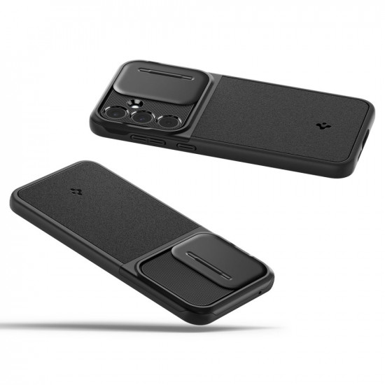 Spigen Samsung Galaxy A55 5G Optik Armor Θήκη Σιλικόνης με Κάλυμμα για την Κάμερα - Black
