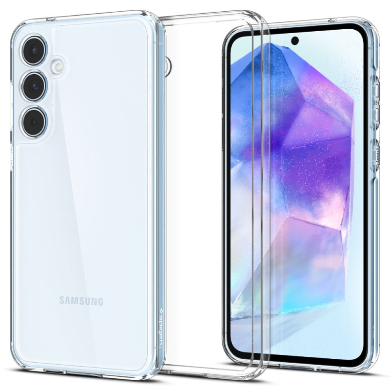 Spigen Samsung Galaxy A55 5G Σκληρή Θήκη με Πλαίσιο Σιλικόνης Ultra Hybrid - Crystal Clear Spigen Samsung Galaxy A55 5G Σκληρή Θήκη με Πλαίσιο Σιλικόνης Ultra Hybrid - Crystal Clear