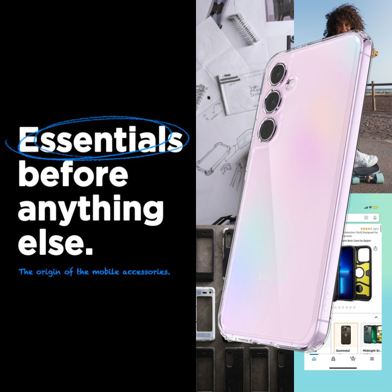Spigen Samsung Galaxy A55 5G Σκληρή Θήκη με Πλαίσιο Σιλικόνης Ultra Hybrid - Crystal Clear Spigen Samsung Galaxy A55 5G Σκληρή Θήκη με Πλαίσιο Σιλικόνης Ultra Hybrid - Crystal Clear