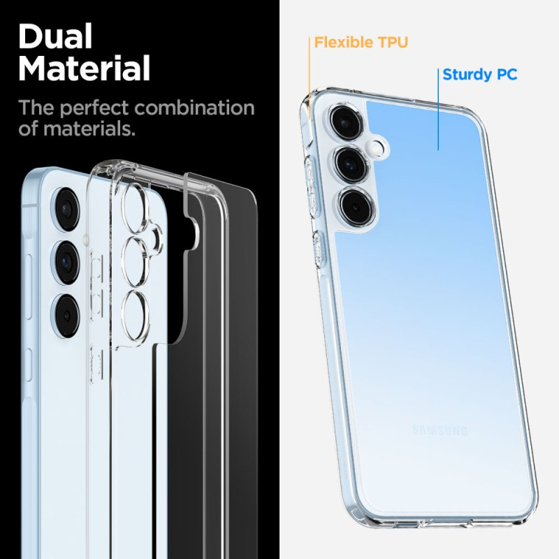 Spigen Samsung Galaxy A55 5G Σκληρή Θήκη με Πλαίσιο Σιλικόνης Ultra Hybrid - Crystal Clear Spigen Samsung Galaxy A55 5G Σκληρή Θήκη με Πλαίσιο Σιλικόνης Ultra Hybrid - Crystal Clear
