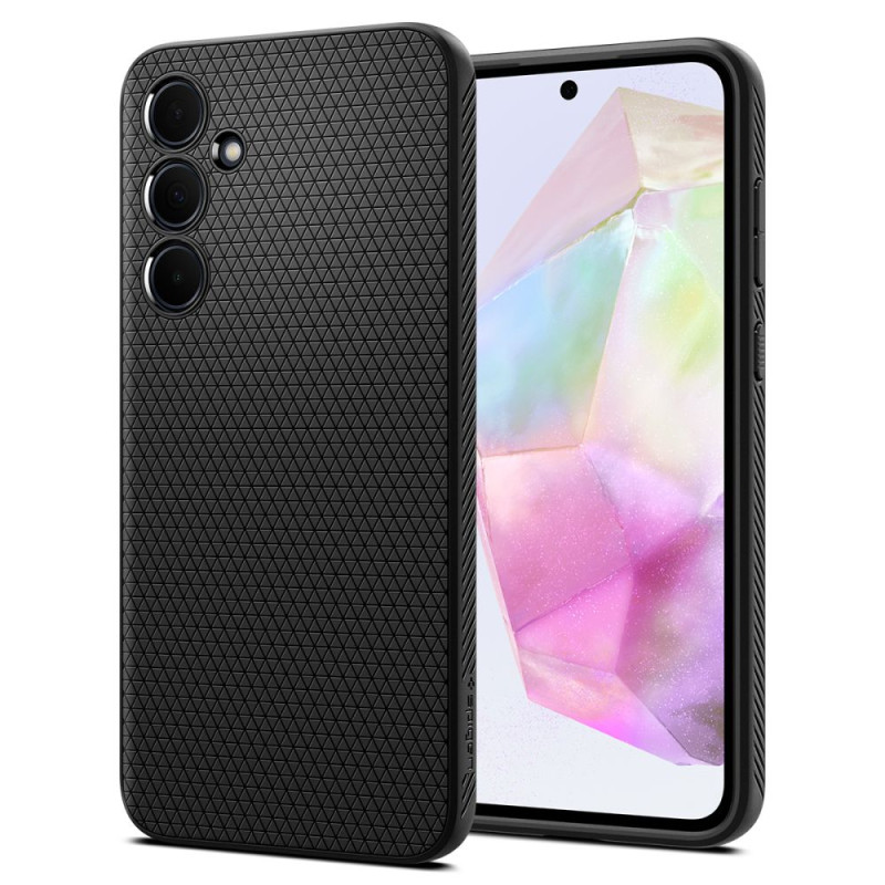 Spigen Samsung Galaxy A35 5G Liquid Air Θήκη Σιλικόνης - Matte Black