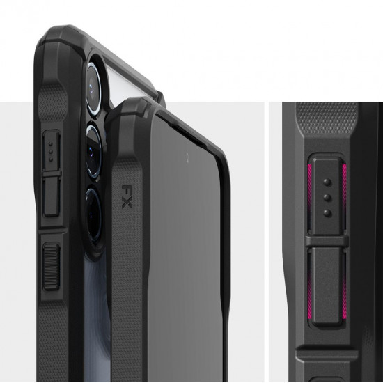 Ringke Samsung Galaxy A55 5G Fusion X Σκληρή Θήκη με Πλαίσιο Σιλικόνης - Black