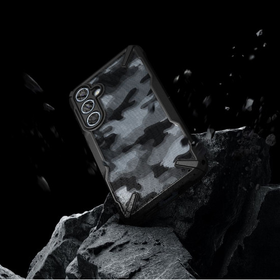 Ringke Samsung Galaxy A55 5G Fusion X Σκληρή Θήκη με Πλαίσιο Σιλικόνης - Camo Black