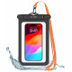 Tech-Protect UWC9 Universal Αδιάβροχη Θήκη για Smartphones 8.9'' - Black / Orange