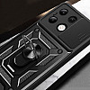 Tech-Protect Xiaomi Redmi Note 13 4G Camshield Pro Σκληρή Θήκη με Πλαίσιο Σιλικόνης και Δαχτυλίδι Συγκράτησης - Black