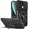 Tech-Protect Xiaomi Redmi Note 13 4G Camshield Pro Σκληρή Θήκη με Πλαίσιο Σιλικόνης και Δαχτυλίδι Συγκράτησης - Black