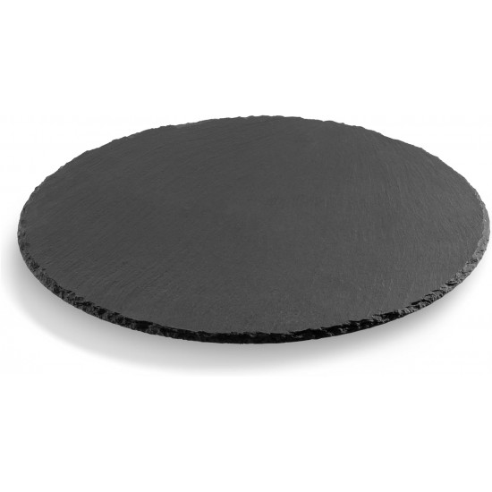 Navaris Περιστρεφόμενος Δίσκος Σερβιρίσματος από Σχιστόλιθο - 33 cm - Black - NAV000015BI002C