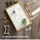 Navaris Διακοσμητικό Κιτ Μίνι Κήπου για Χαλάρωση και Διαλογισμό με Ορθογώνιο Δίσκο - White Sand - 61129.03