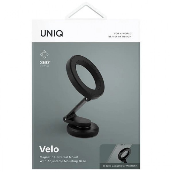 Uniq Velo Universal MagSafe Μαγνητική Βάση Στήριξης Κινητού - Midnight Black