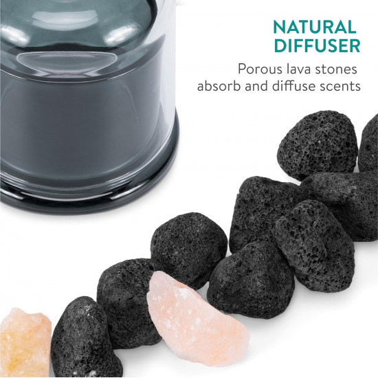 Navaris Διαχύτης Αιθέριων Ελαίων με Φυσικές Πέτρες Λάβας - Lava Stone - 61658.01