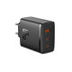 Baseus Cube Pro GaN 65W Οικιακός Φορτιστής Γρήγορης Φόρτισης με 2 Θύρες Type-C και 1 Θύρα USB - Black - P10152301113-00