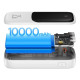 Baseus Qpow Digital 22.5W Power Bank 10000mAh με 1 Θύρα USB και 1 Θύρα Type-C και Ενσωματωμένο Καλώδιο Type-C - White - PPQD060102