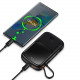 Baseus Qpow Pro Overseas Edition Digital 20W Power Bank 10000mAh με 1 Θύρα USB και 1 Θύρα Type-C και Ενσωματωμένο Καλώδιο Lightning - Black - PPQD060001