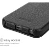 Kalibri iPhone 15 Pro Max Θήκη Flip από Γνήσιο Δέρμα - Black - KLB000026FK001C