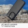 Kalibri iPhone 15 Pro Σκληρή Θήκη με Πλαίσιο Σιλικόνης - Matte Dark Blue / Ημιδιάφανη - KLB000022NM002C