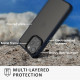 Kalibri iPhone 15 Pro Max Σκληρή Θήκη με Πλαίσιο Σιλικόνης - Matte Dark Blue / Ημιδιάφανη - KLB000022NN002C
