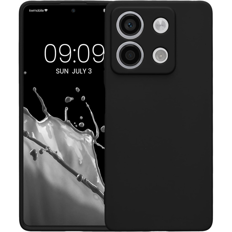 KW Xiaomi Redmi Note 13 5G Θήκη Σιλικόνης TPU - Matte Black - KWM000020LK001C